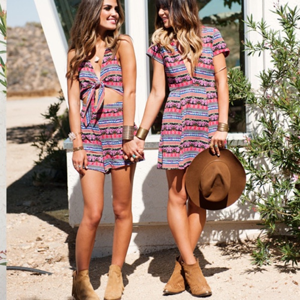 Show Me Your Mumu XS Saucey Stripe Ibiza‎ Dress